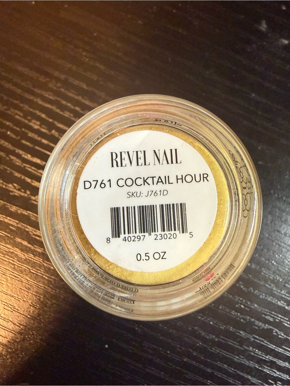 Revel Nail D761 Cocktail Hour Dip Powder - Glitter Gold